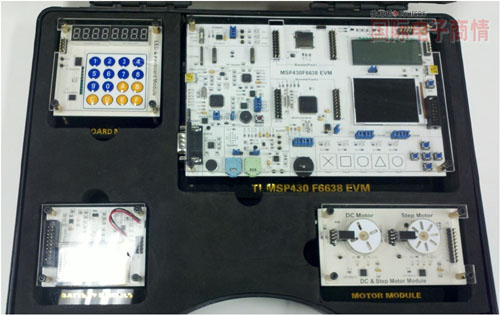 德州儀器中國(guó)嵌入式教育者會(huì)議，TI 第三方合作伙伴展示的MSP430F6638 EVM板